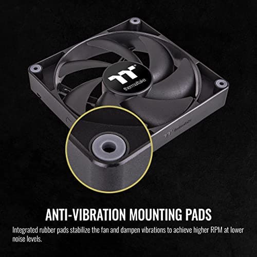 Thermaltake CT120 120mm 57.05 CFM Black PWM 2-Pack image