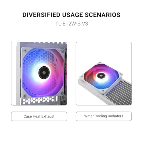Thermalright TL-E12W-S V3 120mm White Addressable RGB PWM 72.37 CFM image