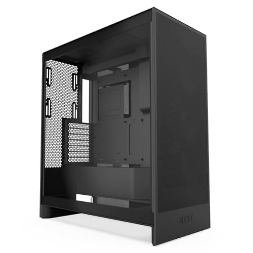 NZXT H7 Flow (2024) ATX Mid Tower Black with Tempered Glass Side Panel and USB 3.2 Gen 2x2 Type-C USB 3.2 Gen 1 Type-A image
