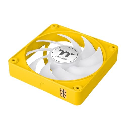 Thermaltake CT140 EX Reverse 140mm Yellow Addressable RGB Sync PWM 94.95 CFM 3-Pack image
