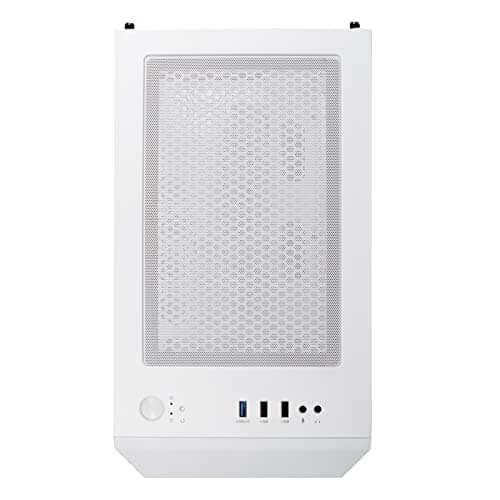 Silverstone FARA H1M PRO Micro ATX Mini Tower White/Black Tempered Glass Side Panel image