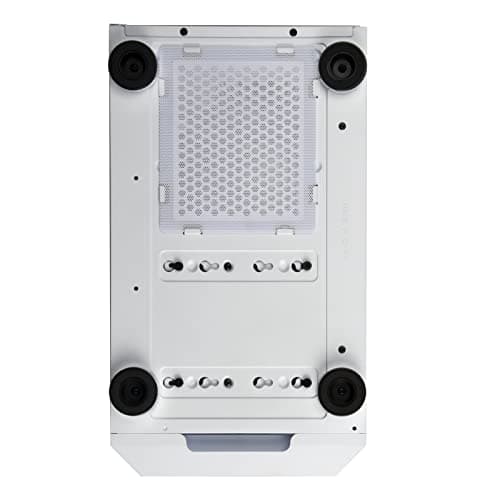 Silverstone FARA H1M PRO Micro ATX Mini Tower White/Black Tempered Glass Side Panel image