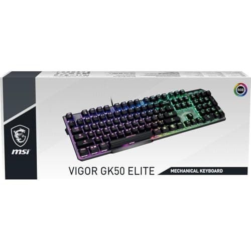 MSI VIGOR GK50 ELITE LL RGB Wired Kailh Blue Mechanical Gaming Keyboard image