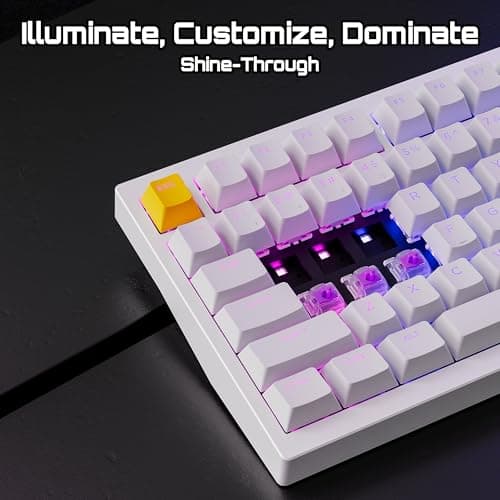 Keychron Lemokey P1 HE Knob RGB Wireless/Bluetooth Gateron Magnetic Nebula Gaming Keyboard image