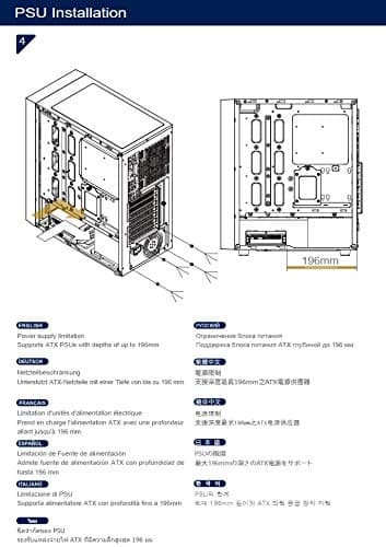 Silverstone FARA R1 ATX Mid Tower White / Black Tempered Glass Side Panel, USB 3.2 Gen 1 Type-A, USB 2.0 Type-A image