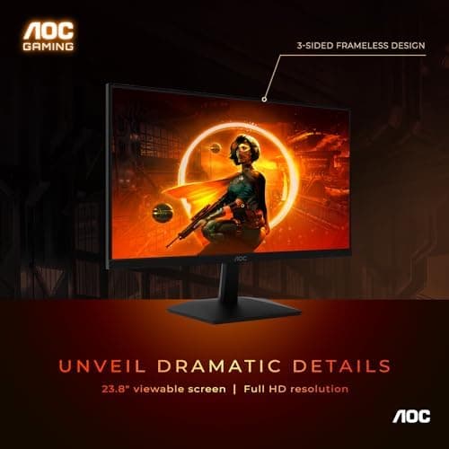 AOC 24G15N 23.8" 1080p 180Hz VA Monitor image