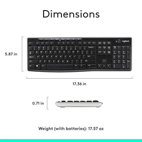 Logitech K270 Wireless Standard Keyboard image