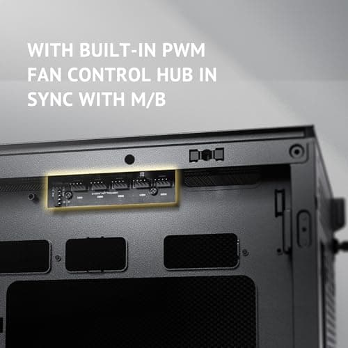 Antec FLUX SE ATX Mid Tower Black / Brown with Tempered Glass Side Panel and USB 3.2 Gen 2 Type-C USB 3.2 Gen 1 Type-A image