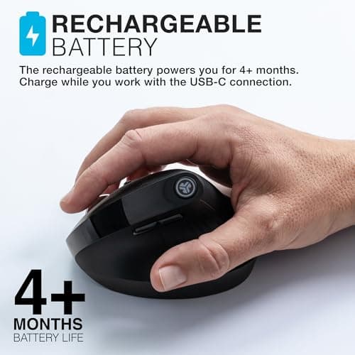 JLab JBuds Bluetooth Wired Wireless Optical Mouse image