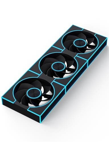 darkFlash DM8R LINE Black Reverse 120mm Black Pack of 3 image