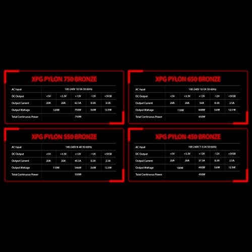 ADATA XPG PYLON Black 750W Non-Modular 80+ Bronze image