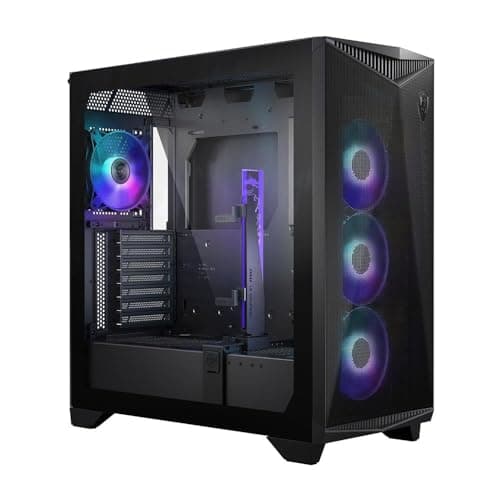 MSI MPG GUNGNIR 300R AIRFLOW ATX Mid Tower Black with Tempered Glass Side Panel and USB 3.2 Gen 2x2 Type-C, USB 3.2 Gen 1 Type-A image