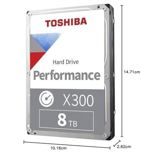 Toshiba X300 8TB 3.5" HDD 7200RPM SATA image