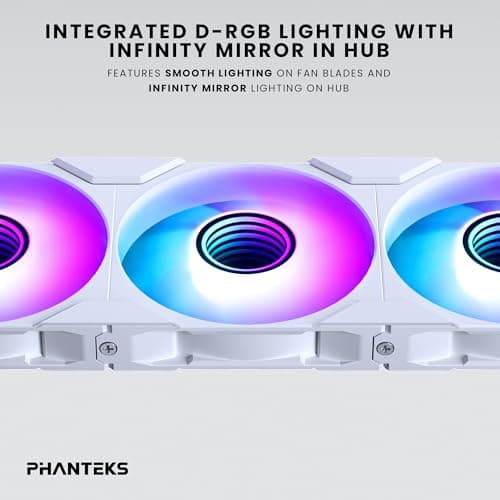 Phanteks M25G2-120 120mm White PWM D-RGB 3-Pack image