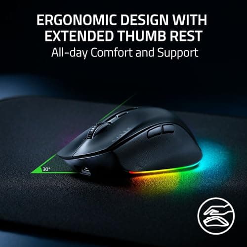 Razer Pro Click V2 Wireless/Bluetooth/Wired Optical Mouse image