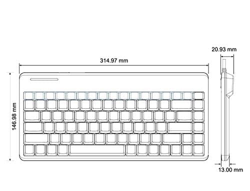 Perixx PERIBOARD-409H Wired Mini Mechanical Gaming Keyboard image