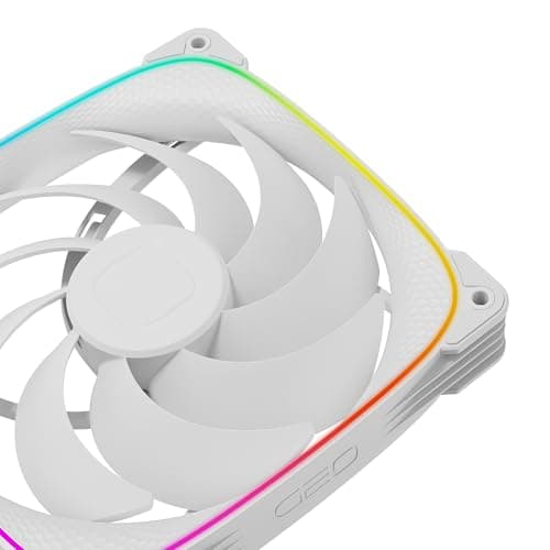 Geometric Future Squama 2503 140mm White Addressable RGB PWM 91.15 CFM 1-Pack image