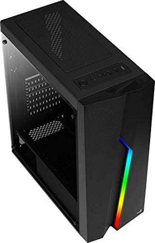Aerocool Bolt ATX Mid Tower Tempered Glass with USB 3.2 Gen 1 Type-A and USB 2.0 Type-A, Dimensions: 410 x 194 x 444 image