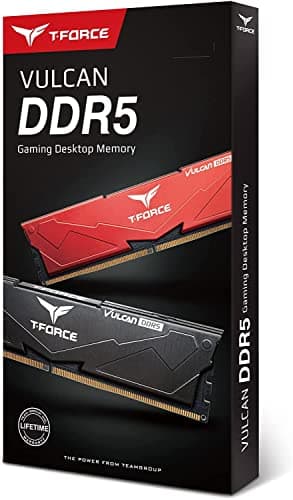 TEAMGROUP T-Force Vulcan Red DDR5-5200 CL40 16GB (1x16GB) image