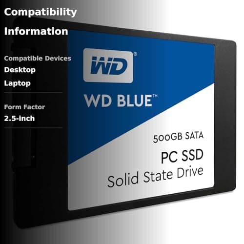 Western Digital Blue 500GB SSD 2.5" SATA image