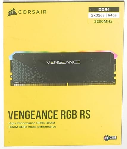 Corsair Vengeance RGB RS Black / Gray DDR4-3200 CL16 64GB (2x32GB) image