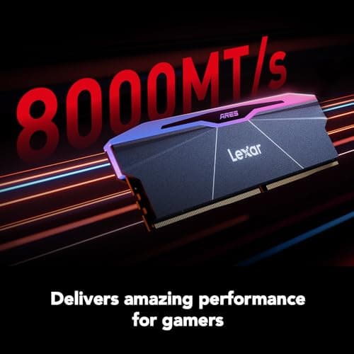 Lexar Ares RGB 2nd Gen Black DDR5-8000 CL40 48GB (2x24GB) image