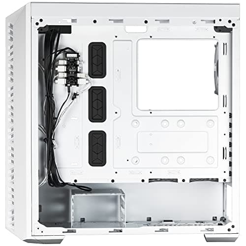 Cooler Master MasterBox 520 Mesh ATX Mid Tower White with Tempered Glass Side Panel and USB 3.2 Gen 2 Type-C, USB 3.2 Gen 1 Type-A image
