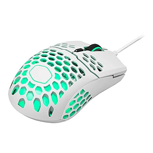 Cooler Master MM711 Matte White Wired Optical Mouse image