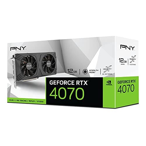 PNY VERTO GeForce RTX 4070 12GB GDDR6X Black main image