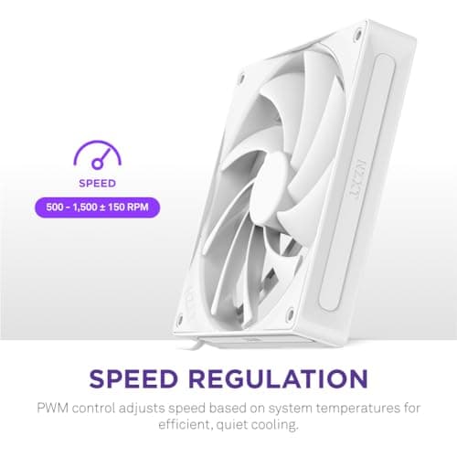 NZXT F140Q (2024) 140mm White PWM image