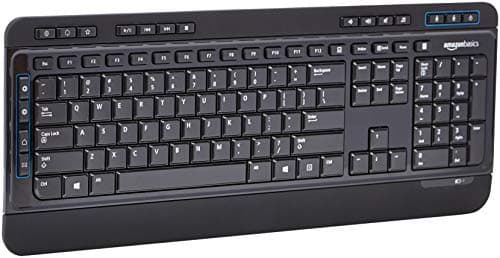 AmazonBasics Wireless Computer Keyboard and Mouse Combo - Full Size - US Layout (QWERTY) image