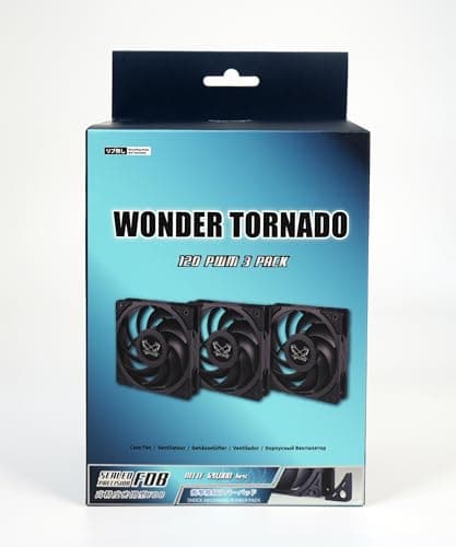 Scythe Wonder Tornado 120mm Black PWM 3-Pack image