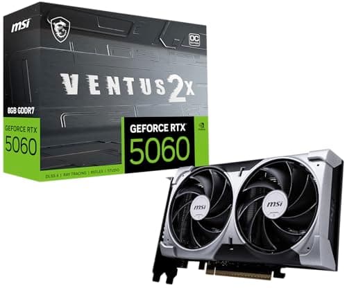 MSI VENTUS 2X OC GeForce RTX 5060 8GB GDDR7  image