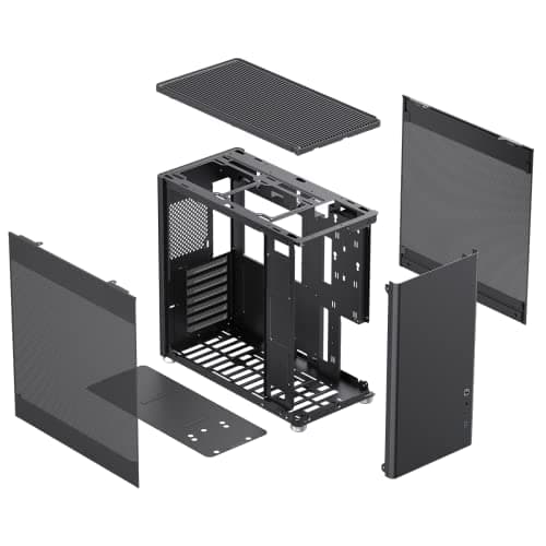GameMax MeshBox Pro ATX Mid Tower Black Mesh Side Panel and USB 3.2 Gen 2 Type-C / USB 3.2 Gen 1 Type-A image