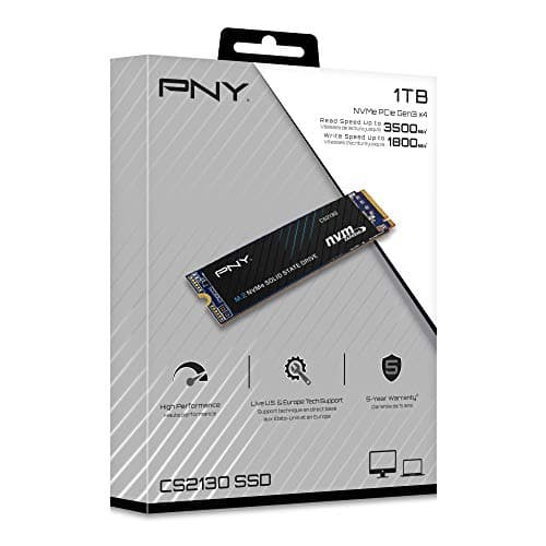 PNY CS2130 1TB SSD M.2-2280 PCIe 3.0 X4 NVMe image