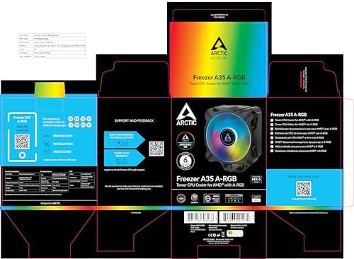 ARCTIC Freezer A35 Air A-RGB 158mm Black image