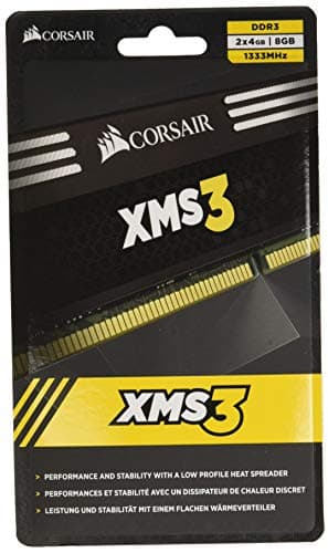 Corsair XMS3 Black / Silver DDR3-1333 CL9 8GB (2x4GB) image
