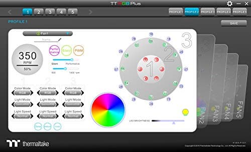 Thermaltake Riing Trio 14 RGB TT Premium Edition 140mm RGB PWM 60.68 CFM Black 3-Pack image