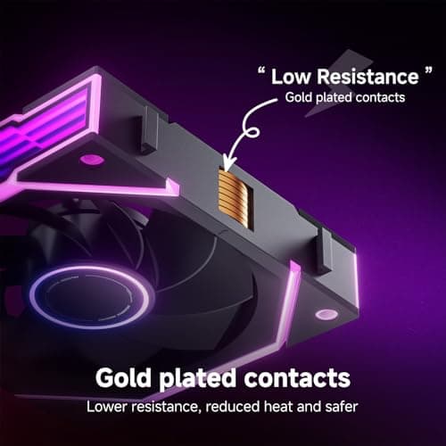 Asiahorse NYOTA Ultra 120mm Daisy Chain PWN Fans Black Reverse Blade image