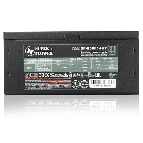 Super Flower Leadex Black Titanium 850W Fully Modular 80+ Titanium Certified image