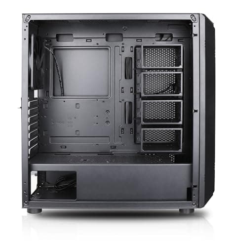 Rosewill Helium NAS ATX Mid Tower Black Mesh Side Panel, USB 3.2 Gen 2 Type-C, USB 3.2 Gen 1 Type-A image