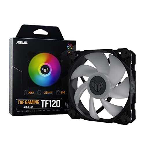 Asus TUF Gaming TF120 120mm Black / White ARGB PWM 76 CFM 1-Pack main image