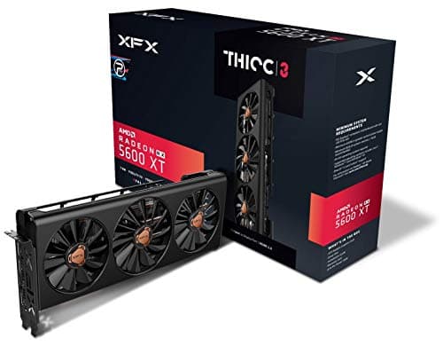 XFX Radeon RX 5600 XT THICC III PRO - 14GBPS 6GB GDDR6 Boost Up to 1750MHz 3xDP HDMI Graphics Card RX-56XT6TF48 image