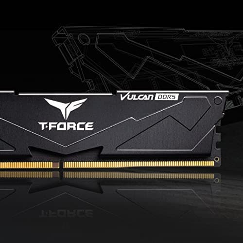 TEAMGROUP T-Force Vulcan Black DDR5-5200 CL40 32GB (2x16GB) image