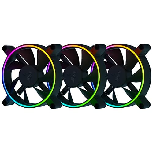 Razer Kunai Chroma 120mm Black Addressable RGB PWM 65.5 CFM 3-Pack main image