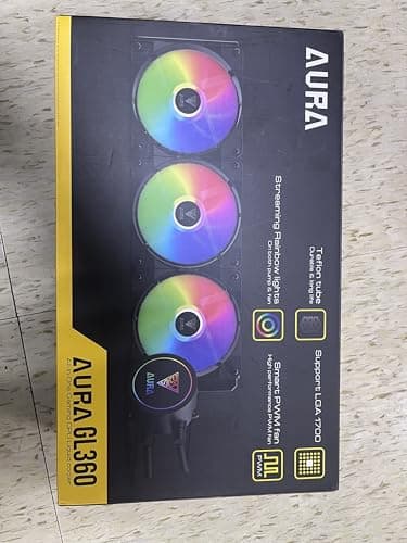 GAMDIAS AURA GL360 Water 360mm 66.7 CFM Black image