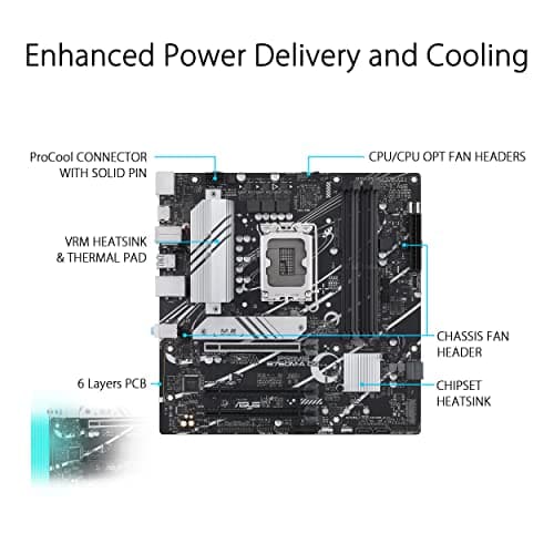 Asus B760 PRIME M-A D4 LGA1700 DDR4 Micro ATX image