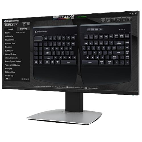 Kinesis Gaming Freestyle Edge RGB Ergonomic Split Gaming Keyboard image