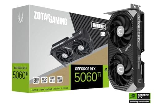 Zotac Twin Edge OC GeForce RTX 5060 Ti 8GB GDDR7 Black image