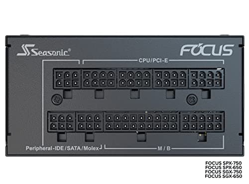 SeaSonic FOCUS SGX (2021) Black SFX 750W Fully Modular 80+ Gold Certified image